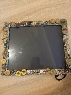 Unique vintage hunting theme Picture Frame with Embellishments